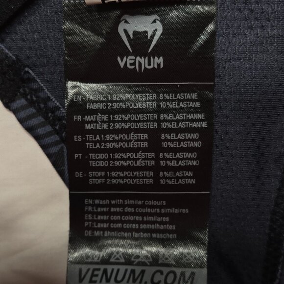 UFC Venum Sports Bra Womens Small Black Racerback Removal Pads Workout Top New - Picture 9 of 10